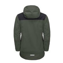 Jack Wolfskin Winter Jacket Snowfrost 3in1 (waterproof and windproof, warm fleece inner jacket) thyme green Children (164-176)